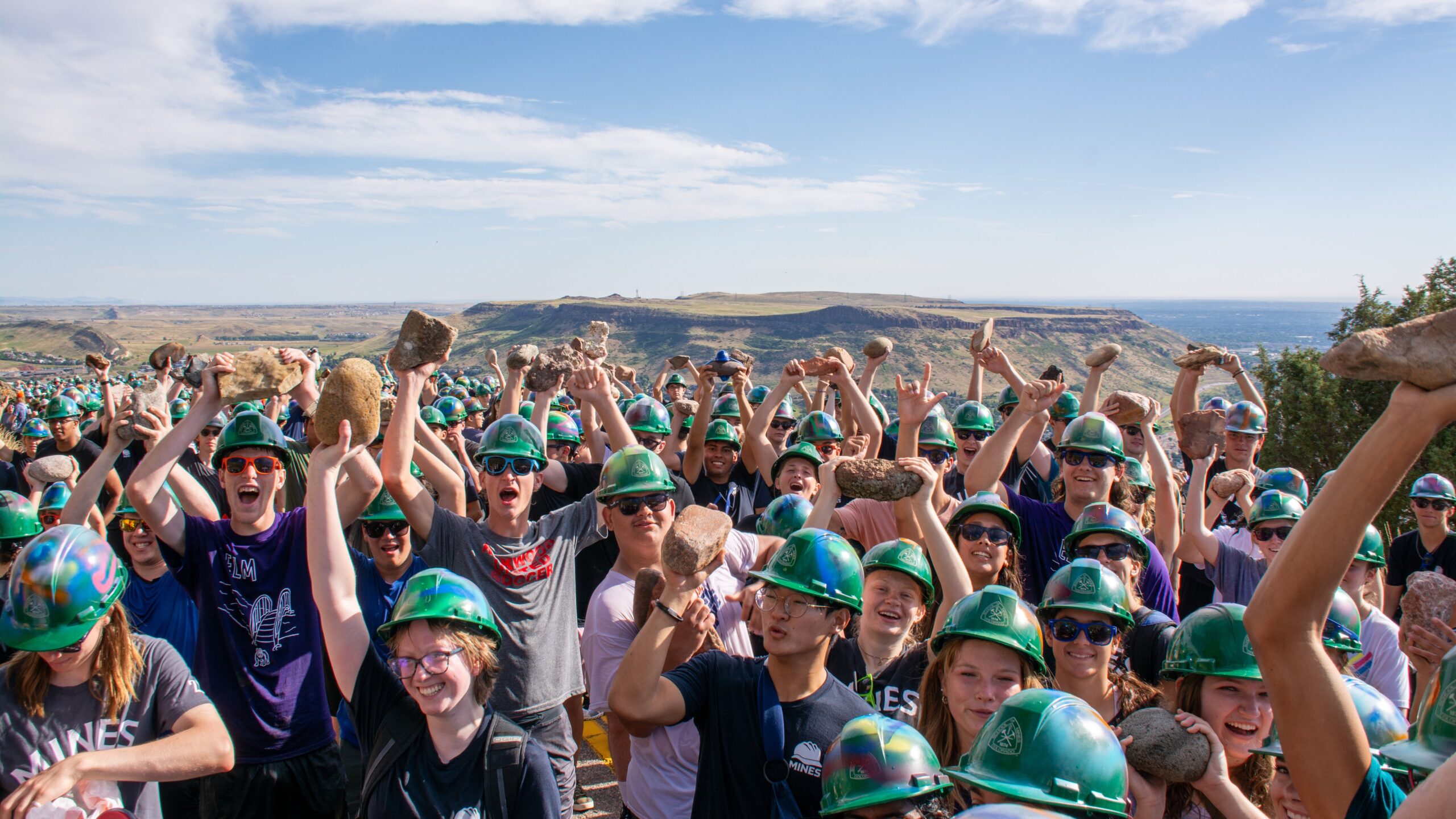 Step 3: Helluva Welcome Graduate students working in a Mines computer lab
